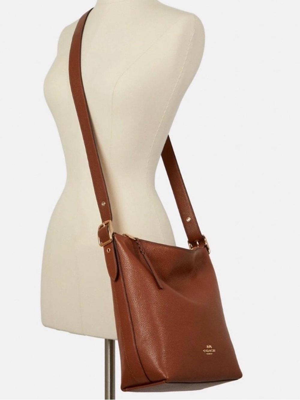COACH Brown Leather Shoulder Bag - Picture 3 of 4